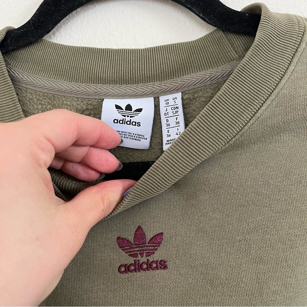 Adidas Cropped Women’s Sweatshirt - Picture 3 of 4